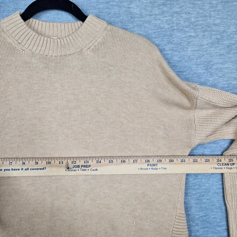 Lululemon Women's Tan Total Ellipse Sweater Cashmere Long Sleeve Size M/L
